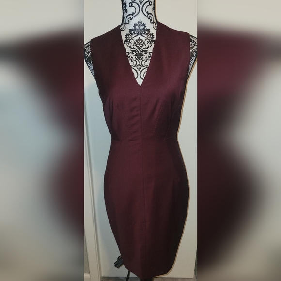 Ted Baker London Dresses & Skirts - Ted Baker Edge to Edge Sheath Dress - Oxblood Sz 1 Equiv‎ To US Sz 4 Wool Blend